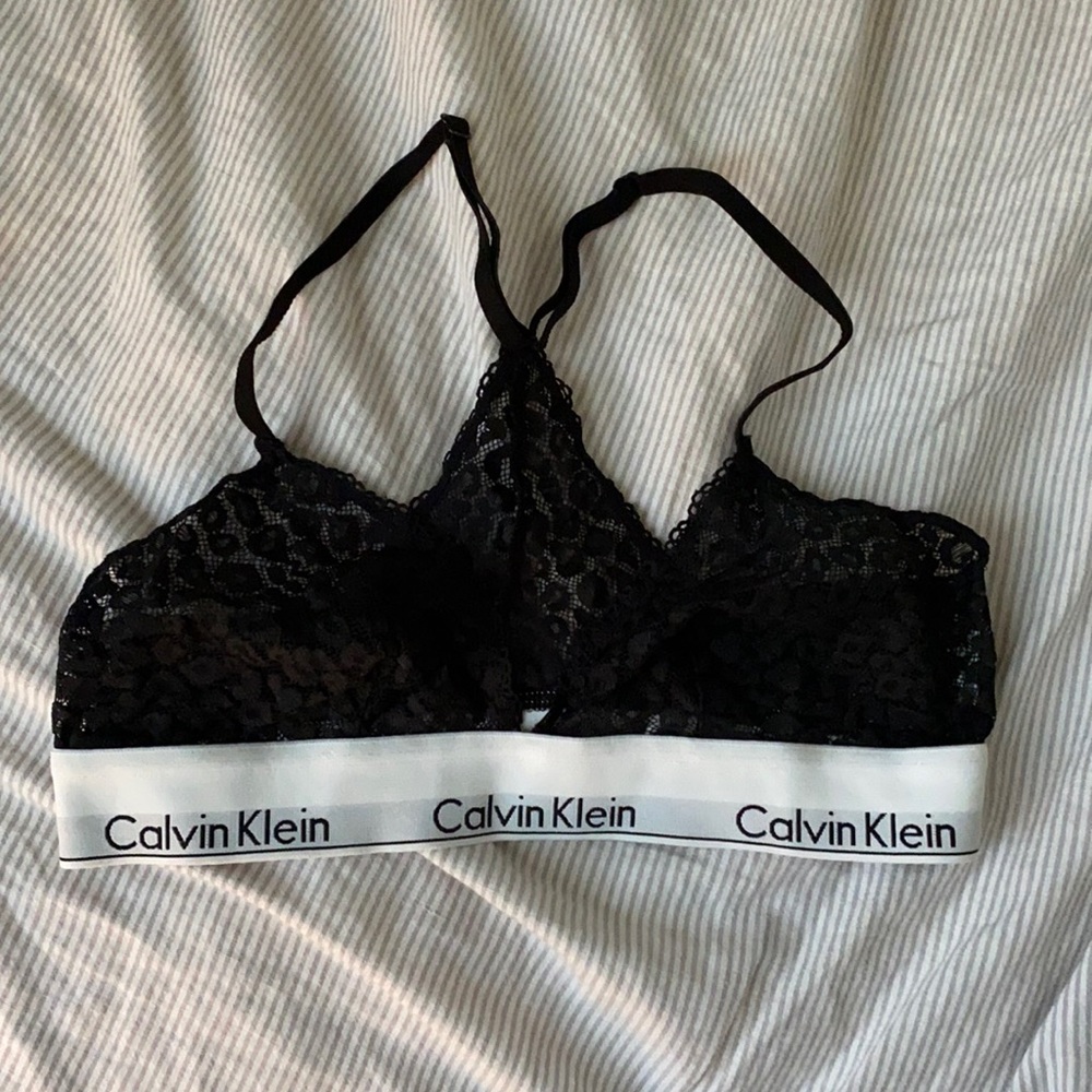Calvin Klein triangle lace bra